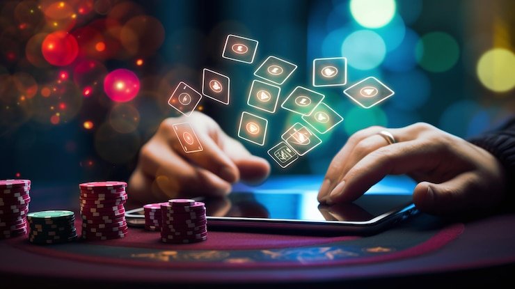 Tampilan permainan Wolf Gold dengan simbol serigala